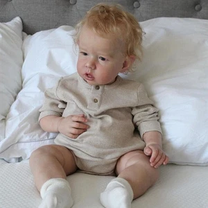 19 inch Cloth Body Real Newborn Reborn Baby Soft Lifelike Toddler Dolls Boy - Picture 1 of 4