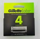 Gillette Labs 4 5 Blade Refill Cartridges Fits all Gillette Labs Razors NEW BOX 