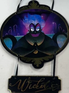MINI WICKED URSULA DISNEY STACKED SIGN - DISNEY VILLAINS - Picture 1 of 2
