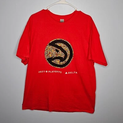 Atlanta Hawks Playoffs Eastern Conference Finals 2021 T-shirt XL ~ Stained Glass - Image 1 of 4