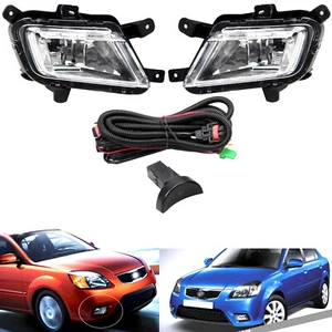 Front Bumper Fog Light Kit For Kia Rio 2009 2010 2011 Left + Right Side - Picture 1 of 10