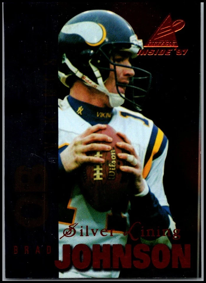 1997 Pinnacle Inside #33 Brad Johnson - Silver Lining FREE SHIPPING! - Image 1 of 2