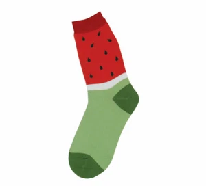 NEW Watermelon Design Fun Novelty Womens Socks - Womens Shoe Size 4-10 - Picture 1 of 1