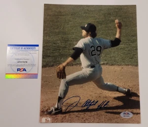 JIM CATFISH HUNTER Signed 8x10 Photo-HOF-Athletics-New York Yankees-PSA - Picture 1 of 5
