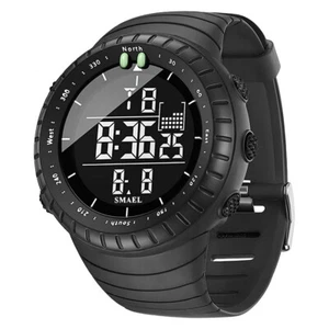 SMAEL Men Watch Outdoor Countdown Boy Digital Military Wristwatch LED Stopwatch - Picture 1 of 27