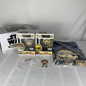 Funko Star Wars Schmuggler Kopfgeldbox POP 341 C-3PO 340 Babu Frik XL T-Shirt Pin - Bild 1 von 18