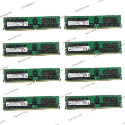2x 4x 8x Micron 32GB 3200MHz DDR4 REG ECC RAM DDR4-3200 Server Memory - Image 1 of 2