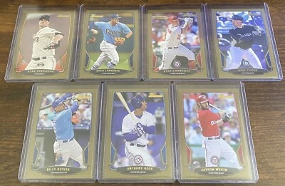 Longoria Zimmerman Werth Kemp Santana Gonzalez 2013 Bowman Gold Lot (14) - Image 1 of 2