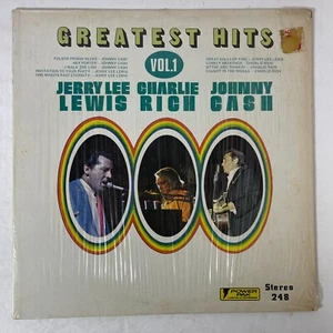 Jerry Lee Lewis, Charlie Rich, Johnny Cash – Greatest Hits Volume 1 Vinyl, LP - Picture 1 of 3