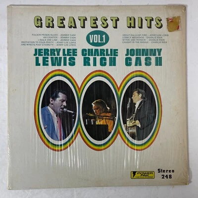 Jerry Lee Lewis, Charlie Rich, Johnny Cash – Greatest Hits Volume 1 Vinyl, LP - Image 1 of 3