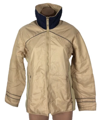 Vintage 70s White Stag Action Sports Tan Winter Snow Puffy Ski Jacket Coat Sz M - Image 1 of 4