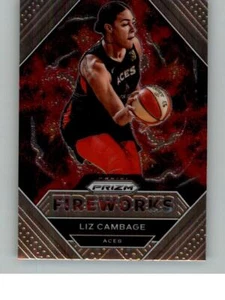 2021 Panini Prizm WNBA Liz Cambage 11 Fireworks Las Vegas Aces - Picture 1 of 2