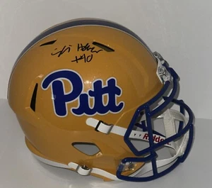 MASON HEINTSCHEL & ELI HOLSTEIN SIGNED FULL SIZE PITT PANTHERS HELMET JSA COA - Picture 1 of 5