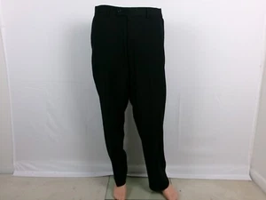 Louis Raphael Flat Front Pants SIZE: 38"/30" BLACK - Picture 1 of 2