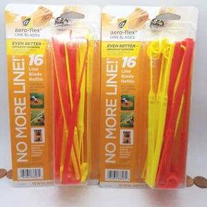 Aero-Flex No More Line Replacement Blades - 2 Packages of 16 total of 32 Blades - Picture 1 of 10