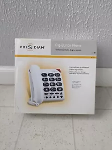 PreSidian Big Button (43-172) White Corded Phone BRAND NEW - Picture 1 of 2