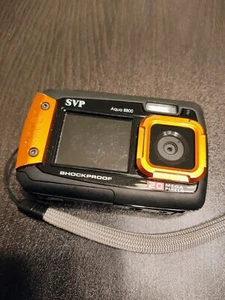 Ivation Waterproof Digital Camera 20 mega pixel Dual Screen Black Orange  - Picture 1 of 10