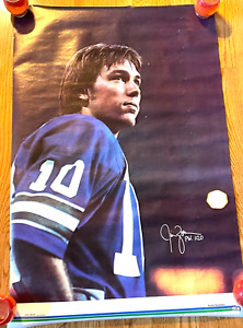 Vintage 1979 Seattle Seahawks Jim Zorn Quarterback Phil. 1:20 Poster unused