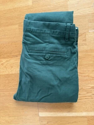 Crewcuts Boys Vivid pine Green Skinny Fit Flex Chino Khaki Pants Size 16 J Crew - Image 1 of 4