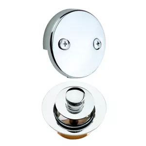 Tub Drain Lift and Turn Drain Overflow Chrome Plated Replacement Parts - Picture 1 of 1