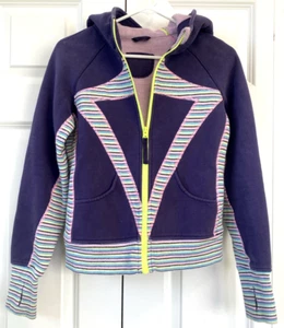 Ivivva By Lululemon Heavyweight Zip Scuba Hoodie Sz 14 Sweatshirt - Picture 1 of 7