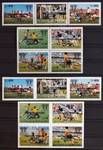 SAO TOME & PRINCIPE 1978 SOCCER, Cpl XF OVP Perf + ImPerf MNH** Set, Football - Picture 1 of 1
