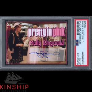 Molly Ringwald signed Custom Trading Card PSA DNA Slab Pretty In Pink Auto C2666 - Picture 1 of 2