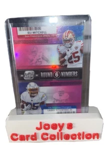 2021 Contenders Optic Round Numbers Pink Prizm /75 Elijah Mitchell Eli Rookie RC - Picture 1 of 4