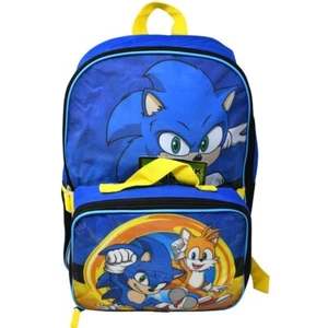 "Mochila grande B1B1SSPLASUP Sonic con bolsa de almuerzo 16"" x 12" - Imagen 1 de 1