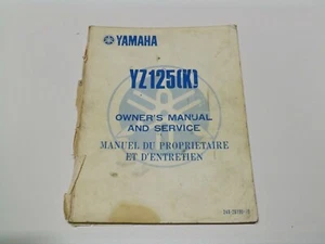 Factory Yamaha YZ125(K) Owner's Manual and Service 24X-28199-70 - Picture 1 of 4