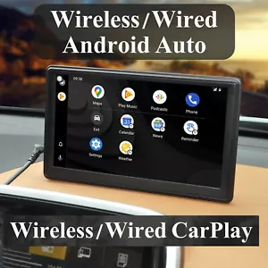 PORTABLE 7" WIRELESS CARPLAY ANDROID AUTO REVERSING CAMERA SUITS ALL OPEL - Picture 1 of 7