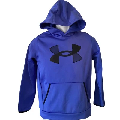 Sudadera con Capucha Suelta Under Armour Cold Gear Azul Talla YMD Juvenil Mediana Foto 1 de 4