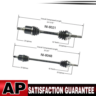 Eje delantero TrakMotive 2 CV para Nissan 200SX 1995-1998 1991-1993 Nissan NX Foto 1 de 4