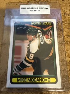 1990-91 O-Pee-Chee #348 Mike Modano Rookie MBS Graded 8 NMMT Minnesota HOF Karte - Bild 1 von 1