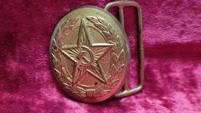 Vintage Soviet Army Military Ceremonial Belt Buckle Navy Officer Uniform USSR - Image 1 of 4