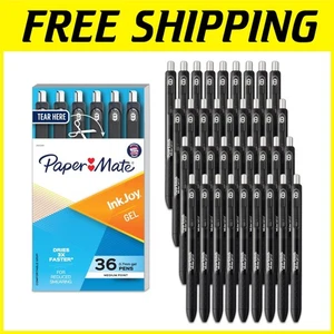 Smooth Black Gel Pens 36 Pack Medium Point - Picture 1 of 7