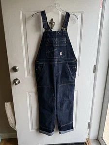 Carhartt Rugged Flex Double Knee Bib Overalls Ladies Small (4/6) Reg 104044 464 - Picture 1 of 10