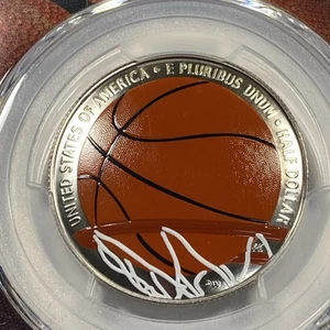 2020-S 50c Basketball Hall Of Fame Colorized Half Dollar PCGS PR70DCAM Item 9218 - Picture 1 of 4