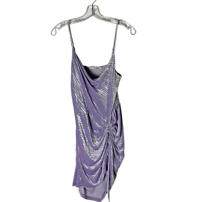 Jonathan Simkhai Michelle Velvet Mini Dress Purple Size Medium *READ FLAW* - Image 1 of 4