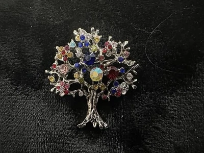 Rhinestone Tree Of Life Pin - Image 1 of 2