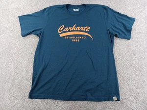 Carhartt Herren Kurzarm T-Shirt XXL Relaxed Fit Blau Grafikdruck - Bild 1 von 11