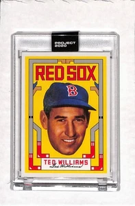 2020 Topps Project 2020 #172 Ted Williams - Red Sox - Grotesk - Picture 1 of 2