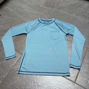 Crewcuts Rashguard UPF 50+ Large Crewneck Blue Beach Summer Vacation Pool Prep - Picture 1 of 6