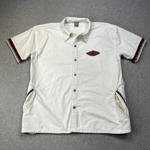 Nike Air Jordan Wings Flight White Shirt Button Up Retro 1 Rare Mens XXL - Picture 1 of 15