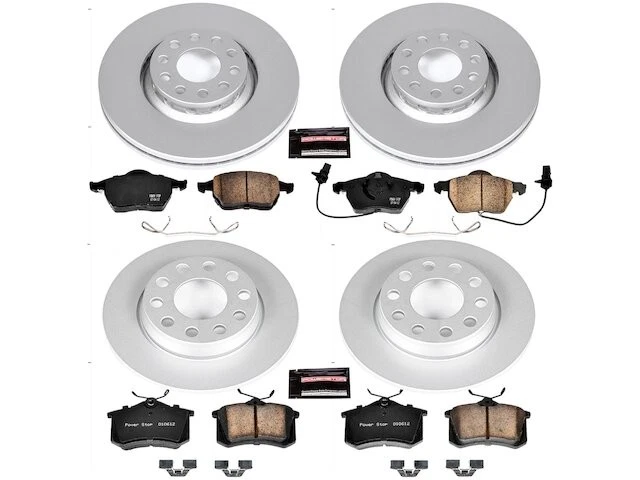 Kit Pastillas Freno Delanteras y Traseras y Rotor Para 02-06 Audi A4 Quattro 3.0L V6 JT82G3 Foto 1 de 1