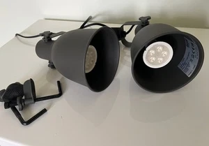 IKEA HEKTAR Wall/clamp Spotlight with E17 LED Bulb x2 - Picture 1 of 1