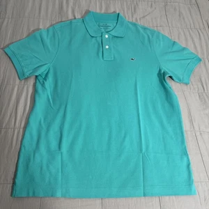 Vineyard Vines Poloshirt HERREN Small türkis klassische Passform Piqué-Strick 100 % Baumwolle - Bild 1 von 7