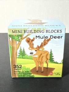 Mini Building Blocks Mule Deer 352 Pieces, Ages 7 Plus (New) - Picture 1 of 3