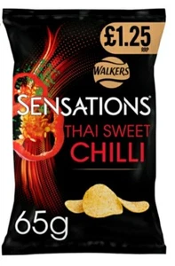 Sensations Thai Sweet Chilli Crisps £1.25 PMP Full Case 15 x 65g - Picture 1 of 1
