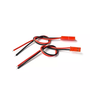 10PCS NEW JST-2P Red Shell LED Lighting female head pair Plug wire 15CM - Imagen 1 de 2
